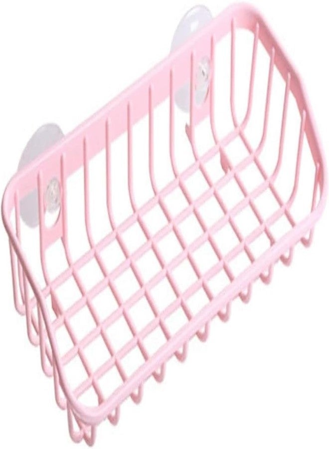Tnyvm Pink Multifunctional Drain Rack, Hanging Storage Rack Drain Rack Sink Shelf Suction Cup Dishwashing Soap Sponge Holder for Kitchen Accessories Racks and Holders, Dish Racks - Image 1